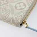 LOUIS VUITTON SINCE1854 Zippy Coin Purse Canvas Ivory Blue M81095 Auth 205941A-10