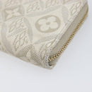 LOUIS VUITTON SINCE1854 Zippy Coin Purse Canvas Ivory Blue M81095 Auth 205941A-8