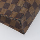 LOUIS VUITTON Damier Ebene Poche Toilette 26 Pouch N47543 LV Auth 205944A-16