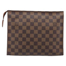 LOUIS VUITTON Damier Ebene Poche Toilette 26 Pouch N47543 LV Auth 205944A-2