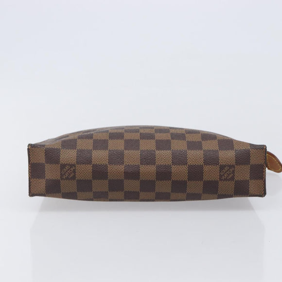 LOUIS VUITTON Damier Ebene Poche Toilette 26 Pouch N47543 LV Auth 205944A