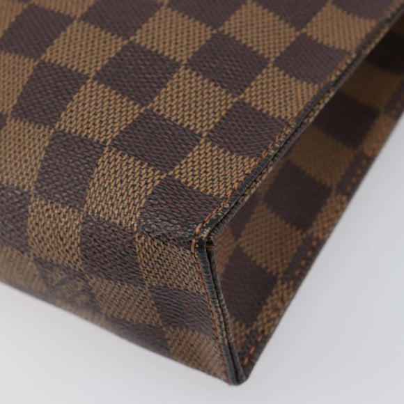LOUIS VUITTON Damier Ebene Poche Toilette 26 Pouch N47543 LV Auth 205944A