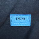 Christian Dior Saddle Shoulder Bag Leather Black Silver Auth 205947M-22