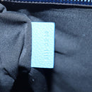 Christian Dior Saddle Shoulder Bag Leather Black Silver Auth 205947M-11