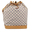 LOUIS VUITTON Damier Azur Noe Shoulder Bag N42222 LV Auth 205948V-13