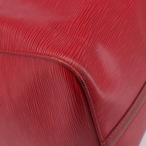 LOUIS VUITTON Epi Keepall 50 Boston Bag Red M42967 LV Auth 205950A