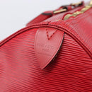 LOUIS VUITTON Epi Keepall 50 Boston Bag Red M42967 LV Auth 205950A-17