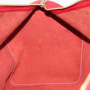 LOUIS VUITTON Epi Keepall 50 Boston Bag Red M42967 LV Auth 205950A-21