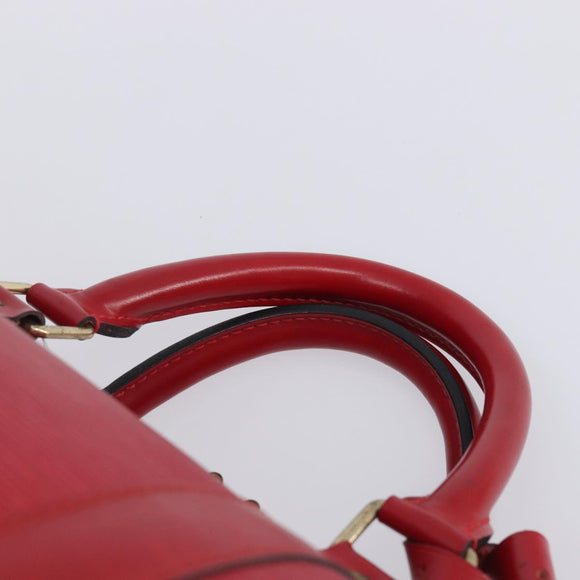 LOUIS VUITTON Epi Keepall 50 Boston Bag Red M42967 LV Auth 205950A