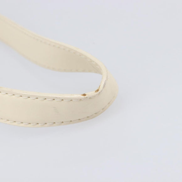 LOUIS VUITTON Cuir Bequia Trotteur MM Bag Leather White M95359 LV Auth 205951