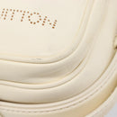 LOUIS VUITTON Cuir Bequia Trotteur MM Bag Leather White M95359 LV Auth 205951-17