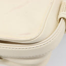 LOUIS VUITTON Cuir Bequia Trotteur MM Bag Leather White M95359 LV Auth 205951-19