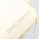 LOUIS VUITTON Cuir Bequia Trotteur MM Bag Leather White M95359 LV Auth 205951-22