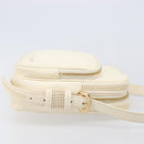 LOUIS VUITTON Cuir Bequia Trotteur MM Bag Leather White M95359 LV Auth 205951-5