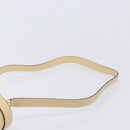 CELINE Vanity Shoulder Bag Leather 2way Beige Gold Tone Auth 205952A-15
