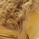 PRADA Shoulder Bag Fur 2way Yellow Gold Auth 205953M-19