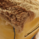 PRADA Shoulder Bag Fur 2way Yellow Gold Auth 205953M-20