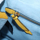PRADA Shoulder Bag Fur 2way Yellow Gold Auth 205953M-34