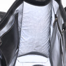 BURBERRY Nova Check Hand Bag PVC Leather Black Red Auth 205962-25