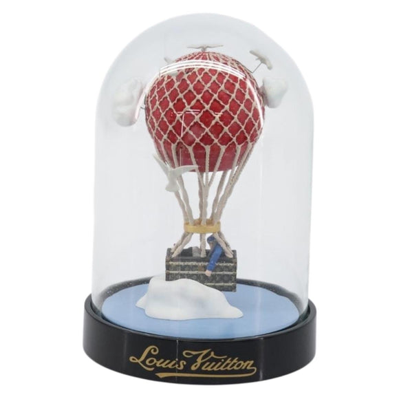 LOUIS VUITTON Almaero Snow Globe Glass Red Blue LV Auth 205963