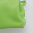 HERMES Kelly 32 Hand Bag Leather 2way Green Gold Auth 205964SM-18