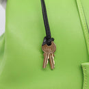 HERMES Kelly 32 Hand Bag Leather 2way Green Gold Auth 205964SM-19