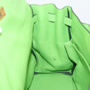 HERMES Kelly 32 Hand Bag Leather 2way Green Gold Auth 205964SM-30
