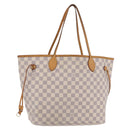 LOUIS VUITTON Damier Azur Neverfull MM Tote Bag N41605 LV Auth 205971A-1