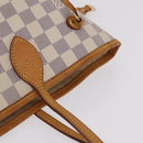 LOUIS VUITTON Damier Azur Neverfull MM Tote Bag N41605 LV Auth 205971A-16