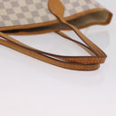 LOUIS VUITTON Damier Azur Neverfull MM Tote Bag N41605 LV Auth 205971A-9