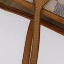 LOUIS VUITTON Damier Azur Neverfull MM Tote Bag N41605 LV Auth 205971A-20