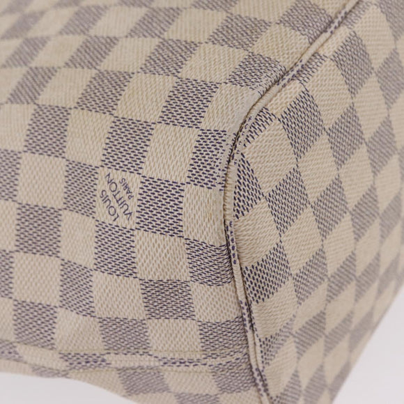 LOUIS VUITTON Damier Azur Neverfull MM Tote Bag N41605 LV Auth 205971A