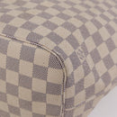 LOUIS VUITTON Damier Azur Neverfull MM Tote Bag N41605 LV Auth 205971A-22