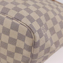 LOUIS VUITTON Damier Azur Neverfull MM Tote Bag N41605 LV Auth 205971A-24