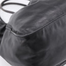 PRADA Tote Bag Leather Black Silver Auth 205973M-11