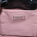 PRADA Tote Bag Leather Black Silver Auth 205973M-16