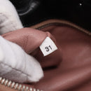 PRADA Tote Bag Leather Black Silver Auth 205973M-22