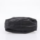 PRADA Tote Bag Leather Black Silver Auth 205973M-9