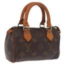 LOUIS VUITTON Monogram Mini Speedy Hand Bag M41534 LV Auth 205974A-1