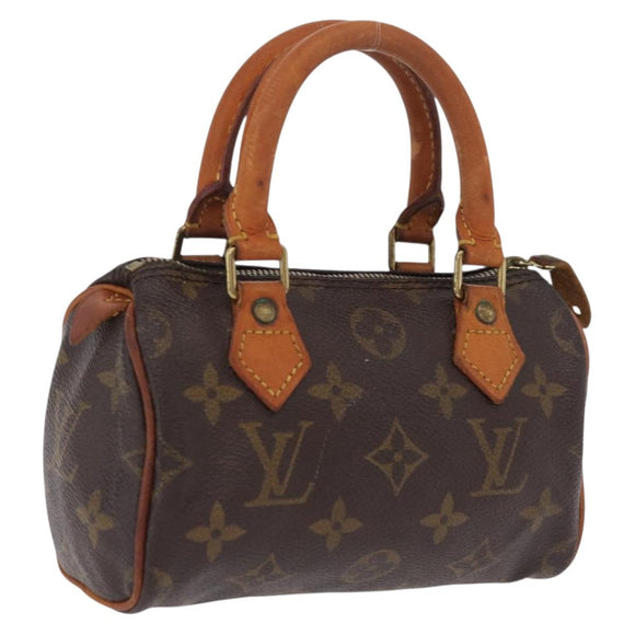 LOUIS VUITTON Monogram Mini Speedy Hand Bag M41534 LV Auth 205974A