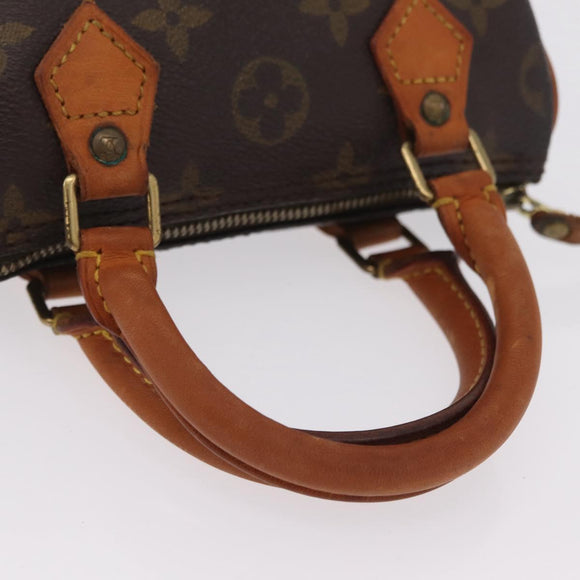 LOUIS VUITTON Monogram Mini Speedy Hand Bag M41534 LV Auth 205974A