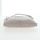 Miu Miu Shoulder Bag Vitellolux Gray Gold Auth 205975V-13