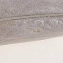 Miu Miu Shoulder Bag Vitellolux Gray Gold Auth 205975V-14