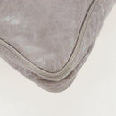 Miu Miu Shoulder Bag Vitellolux Gray Gold Auth 205975V-15