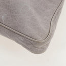 Miu Miu Shoulder Bag Vitellolux Gray Gold Auth 205975V-16