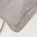 Miu Miu Shoulder Bag Vitellolux Gray Gold Auth 205975V-17