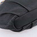 PRADA Chain Shoulder Shoulder Bag Leather Black Gold Auth 205977M-15