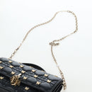 Christian Dior Cannage Miss Dior Chain Bag Lamb Skin 2way Black Auth 205981SAM-18