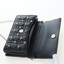 Christian Dior Cannage Miss Dior Chain Bag Lamb Skin 2way Black Auth 205981SAM-25