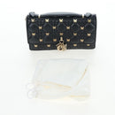 Christian Dior Cannage Miss Dior Chain Bag Lamb Skin 2way Black Auth 205981SAM-12